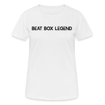 Beatboxing - Beat Box Legend - Frauen T-Shirt atmungsaktiv - Weiß - Vorne - AI Model Female 172 dark (172cm)