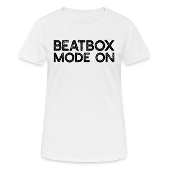 Beatboxing - Beatbox Mode On - Women's Breathable T-Shirt - white - Front - AI Model Female 172 dark (172cm)
