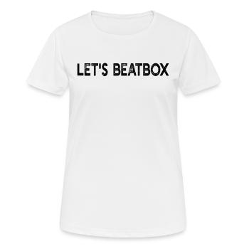 Beatboxing - Let's Beatbox - Women's Breathable T-Shirt - white - Front - AI Model Female 172 dark (172cm)