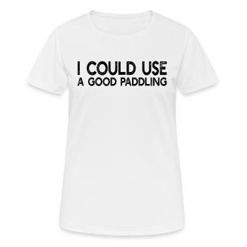 Kayak Kayaker - I Could Use A Good Paddling Kayak - Women's Breathable T-Shirt - white - Front - AI Model Female 172 dark (172cm)