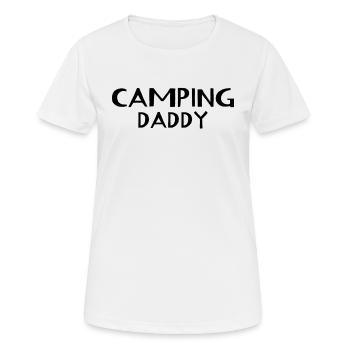 Adventure Camping Daddy Camping Daddy - Frauen T-Shirt atmungsaktiv - Weiß - Vorne - AI Model Female 172 dark (172cm)