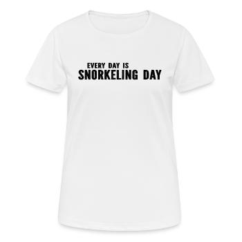 Snorkeling - Every Day Is Snorkeling Day - Snorkel - Women's Breathable T-Shirt - white - Front - AI Model Female 172 dark (172cm)
