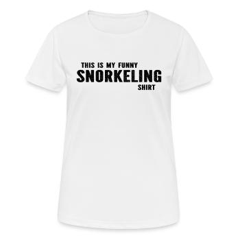 Snorkeling - This Is My Funny Snorkeling Shirt Sno - Women's Breathable T-Shirt - white - Front - AI Model Female 172 dark (172cm)