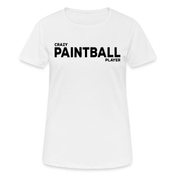 Paintballer - Joueur de paintball fou - T-shirt respirant Femme - blanc - Devant - AI Model Female 172 dark (172cm)