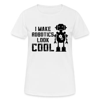 Je rends la robotique cool - Artificial Intelligenc - T-shirt respirant Femme - blanc - Devant - AI Model Female 172 dark (172cm)