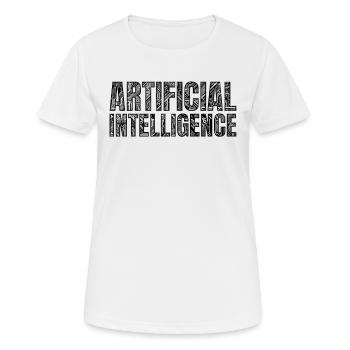 Artificial Intelligence - Frauen T-Shirt atmungsaktiv - Weiß - Vorne - AI Model Female 172 dark (172cm)