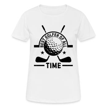 Best Golfer Of All Time - Golfing Golf Player - Women's Breathable T-Shirt - white - Front - AI Model Female 172 dark (172cm)