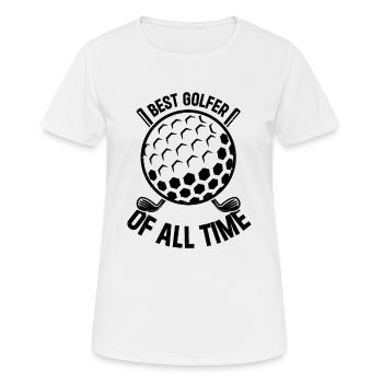 Best Golfer Of All Time - Golf Player Golfing Golf - Women's Breathable T-Shirt - white - Front - AI Model Female 172 dark (172cm)