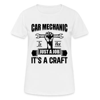 Mécanicien automobile n’est pas seulement un travail, c’est un métier - Auto - T-shirt respirant Femme - blanc - Devant - AI Model Female 172 dark (172cm)