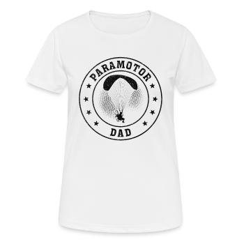 Paramoteur Papa Parapente motorisé Papa - T-shirt respirant Femme - blanc - Devant - AI Model Female 172 dark (172cm)