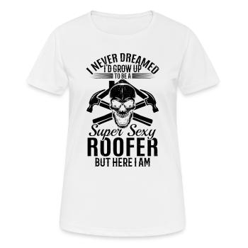 Je n’ai jamais rêvé que je grandirais pour devenir un Roo super sexy - T-shirt respirant Femme - blanc - Devant - AI Model Female 172 dark (172cm)