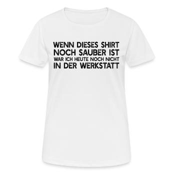 Schrauber Werkstatt Kfz-Mechaniker Automechaniker - Frauen T-Shirt atmungsaktiv - Weiß - Vorne - AI Model Female 172 dark (172cm)