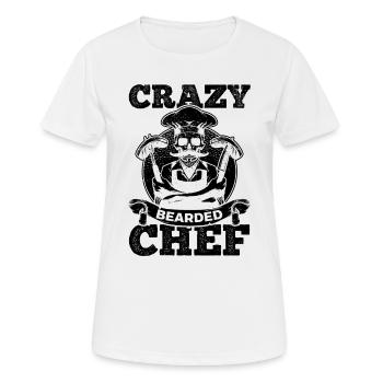 Crazy Bearded Chef Culinary Chef Kitchen Cooks Gri - Frauen T-Shirt atmungsaktiv - Weiß - Vorne - AI Model Female 172 dark (172cm)