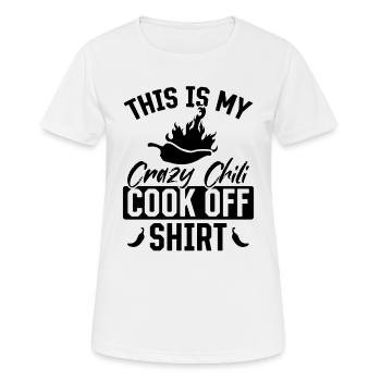 C’est ma nourriture de cuisine de cuisine de chili fou - T-shirt respirant Femme - blanc - Devant - AI Model Female 172 dark (172cm)