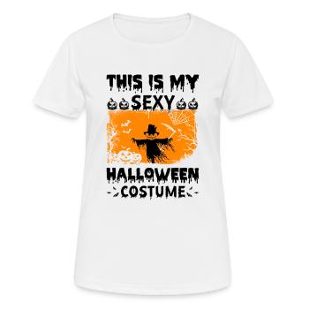 This Is My Sexy Halloween Costume Halloween - Women's Breathable T-Shirt - white - Front - AI Model Female 172 dark (172cm)