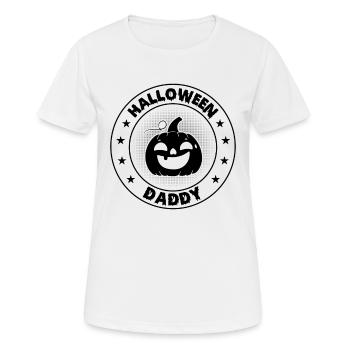 Funny Halloween Daddy Halloween Pumpkin - Women's Breathable T-Shirt - white - Front - AI Model Female 172 dark (172cm)