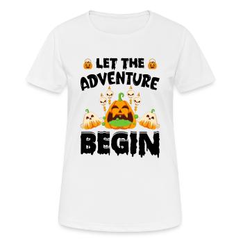 Halloween Party - Let The Adventure Begin - Women's Breathable T-Shirt - white - Front - AI Model Female 172 dark (172cm)