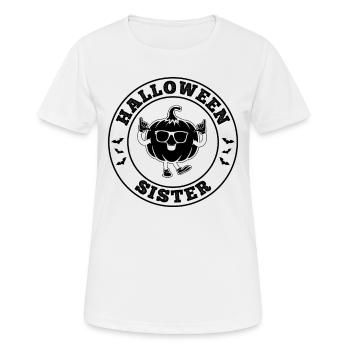 Halloween Sister Halloween Pumpkin Sister - Women's Breathable T-Shirt - white - Front - AI Model Female 172 dark (172cm)