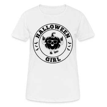 Halloween Girl Halloween Pumpkin Girl - Women's Breathable T-Shirt - white - Front - AI Model Female 172 dark (172cm)