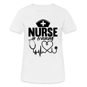 Nurse In Training - Funny Nurse - Women's Breathable T-Shirt - white - Front - AI Model Female 172 dark (172cm)