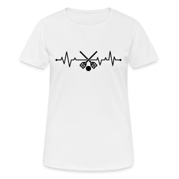 Joueur de ballon-balai bâton de ballon-balai ballon-balai Heartbe - T-shirt respirant Femme - blanc - Devant - AI Model Female 172 dark (172cm)