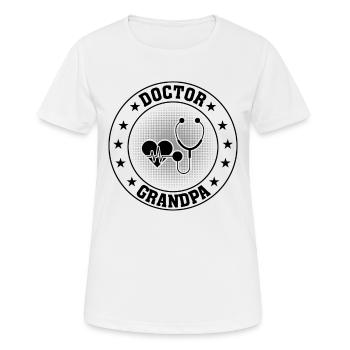 Doctor Grandpa - Frauen T-Shirt atmungsaktiv - Weiß - Vorne - AI Model Female 172 dark (172cm)
