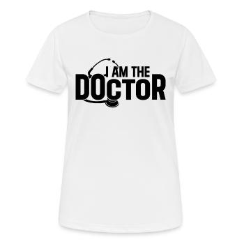 Médecin de l’hôpital Médecin urgentiste - Je suis le médecin - T-shirt respirant Femme - blanc - Devant - AI Model Female 172 dark (172cm)