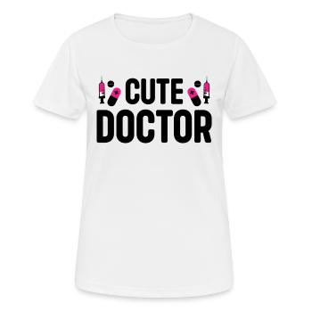 Hospital Doctor Emergency Doctor Life Cute Doctor - Frauen T-Shirt atmungsaktiv - Weiß - Vorne - AI Model Female 172 dark (172cm)