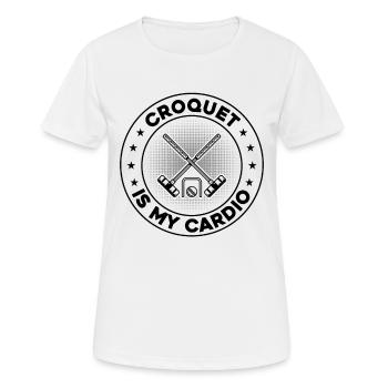 Croquet Is My Cardio - Funny Croquet - Women's Breathable T-Shirt - white - Front - AI Model Female 172 dark (172cm)