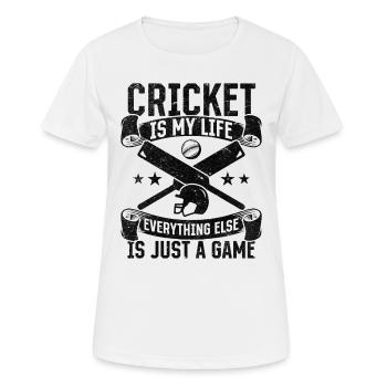 Cricket Quotes Cricket Saying Cricketing Cricket - Frauen T-Shirt atmungsaktiv - Weiß - Vorne - AI Model Female 172 dark (172cm)