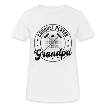 Croquet Player Grandpa - Croquet Game Croquet Gran - Women's Breathable T-Shirt - white - Front - AI Model Female 172 dark (172cm)