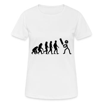 Funny Cricket Evoulation - Women's Breathable T-Shirt - white - Front - AI Model Female 172 dark (172cm)
