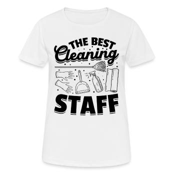 The Best Cleaning Staff - Housekeeper House Cleane - Women's Breathable T-Shirt - white - Front - AI Model Female 172 dark (172cm)