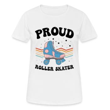 Roller Skates Roller Skater - Proud Roller Skater - Frauen T-Shirt atmungsaktiv - Weiß - Vorne - AI Model Female 172 dark (172cm)