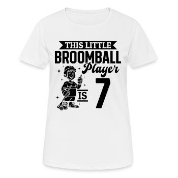 7th Birthday Broomball Player Birthday Broomball K - Frauen T-Shirt atmungsaktiv - Weiß - Vorne - AI Model Female 172 dark (172cm)