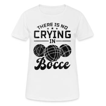 Il n’y a pas de pleurs à la pétanque - Joueur de pétanque - T-shirt respirant Femme - blanc - Devant - AI Model Female 172 dark (172cm)