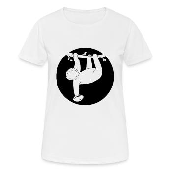 Rugby Sloth Rugby Player Sloth Rugby Sloth - Frauen T-Shirt atmungsaktiv - Weiß - Vorne - AI Model Female 172 dark (172cm)