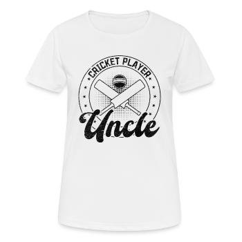 Cricket Player Uncle - Frauen T-Shirt atmungsaktiv - Weiß - Vorne - AI Model Female 172 dark (172cm)
