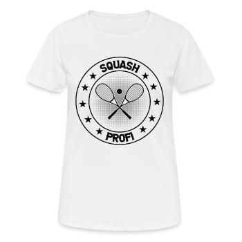 Squash Player Squash Game - Squash Pro - Women's Breathable T-Shirt - white - Front - AI Model Female 172 dark (172cm)