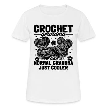 Crochet grandma like a normal grandma just cooler - Women's Breathable T-Shirt - white - Front - AI Model Female 172 dark (172cm)