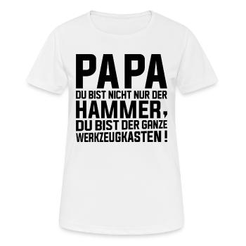 Papa Vatertag Ideen Bester Papa - Frauen T-Shirt atmungsaktiv - Weiß - Vorne - AI Model Female 172 dark (172cm)