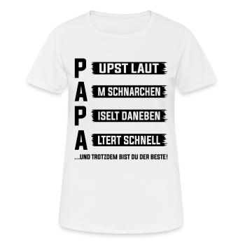 Lustige Vatertag Ideen Papa - Frauen T-Shirt atmungsaktiv - Weiß - Vorne - AI Model Female 172 dark (172cm)