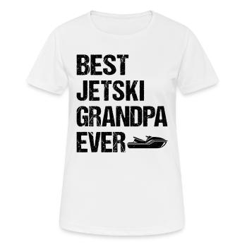 Meilleur grand-père de jetski de tous les temps - Jetski Racing Jetski Gr - T-shirt respirant Femme - blanc - Devant - AI Model Female 172 dark (172cm)