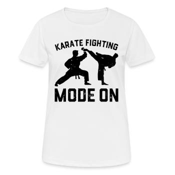 Karate Fighting Mode On - Karate Fighter Karate - Women's Breathable T-Shirt - white - Front - AI Model Female 172 dark (172cm)