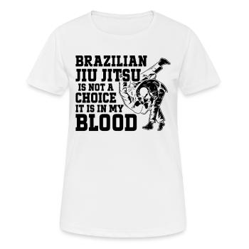 Brazilian Jiu Jitsu Fighter is not a choice it is - Women's Breathable T-Shirt - white - Front - AI Model Female 172 dark (172cm)