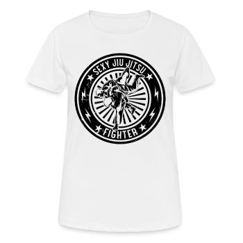Sexy Jiu Jitsu Fighter - Funny Brazilian Jiu Jitsu - Women's Breathable T-Shirt - white - Front - AI Model Female 172 dark (172cm)