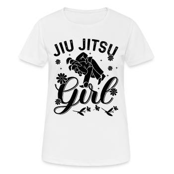 Jiu Jitsu Girl - Brazilian Jiu Jitsu Girl - Women's Breathable T-Shirt - white - Front - AI Model Female 172 dark (172cm)