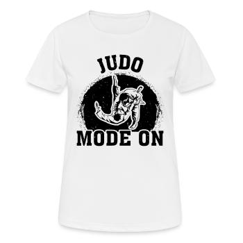 Mode Judo sur Funny Judo - T-shirt respirant Femme - blanc - Devant - AI Model Female 172 dark (172cm)