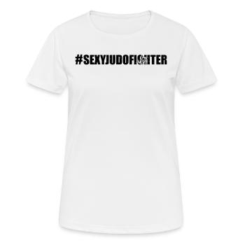 #SexyJudoFighter - Judoka Judo Fighter Judoka - Women's Breathable T-Shirt - white - Front - AI Model Female 172 dark (172cm)