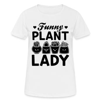 Funny Plant Lady Gardening Plant Lover Gardening G - Frauen T-Shirt atmungsaktiv - Weiß - Vorne - AI Model Female 172 dark (172cm)